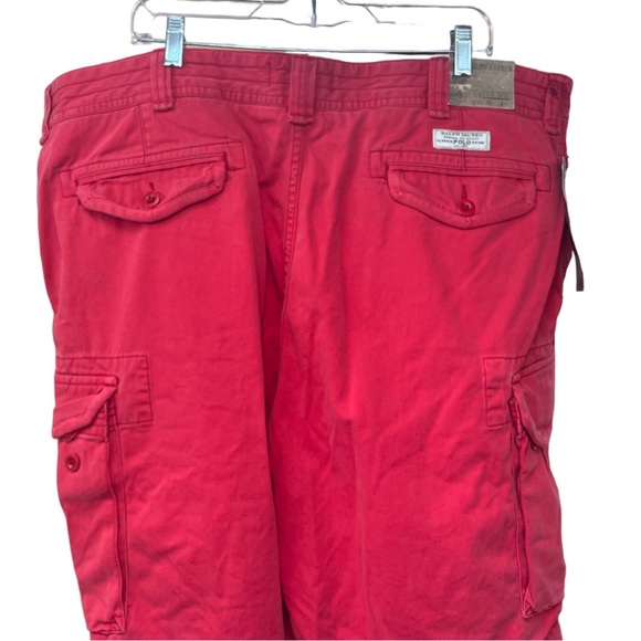 Sz 42 Polo Ralph Lauren Red Classic Polo Chino Shorts NWT - Picture 6 of 7